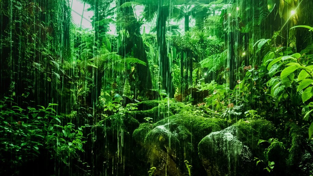 nature ai trees in rainforest