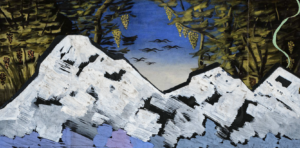 Illustration by Mariam Kvaratskhelia (incorporates works of David Kakabadze and Niko Pirosmani)